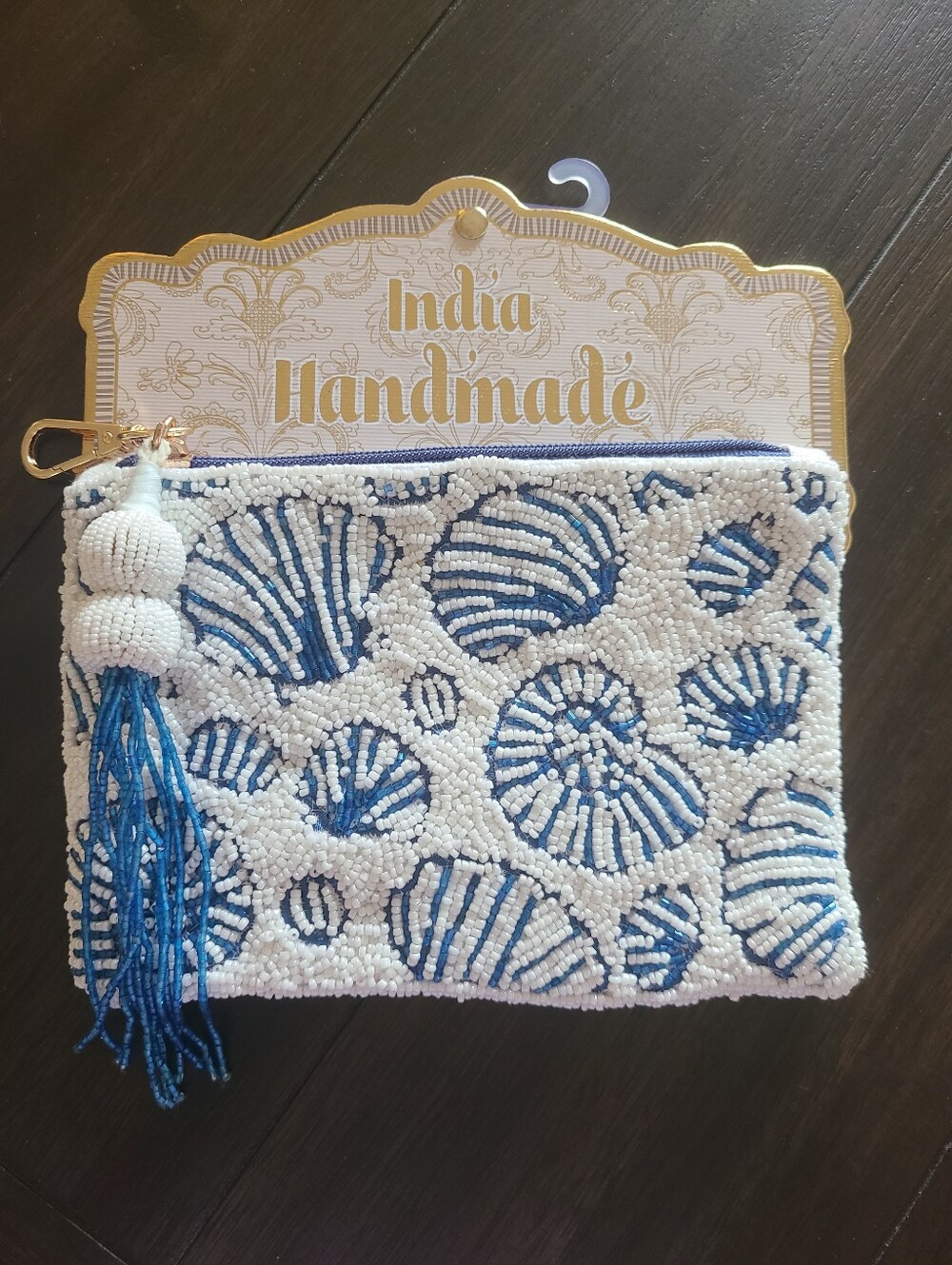TikTok Viral India Handmade Seashell Beaded Pouch